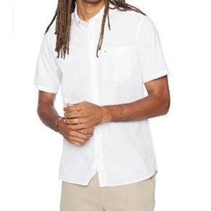 Hurley Men's One and Only Textured Short Sleeve Button Up NWT, size XL